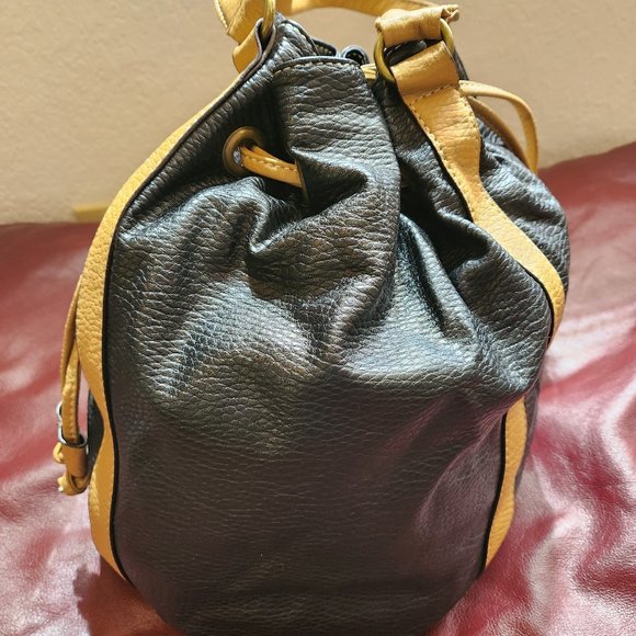 "RED" by Marc Echo Handbags - NWT Tote bag Black with tan straps Marc Echo "RED" Discount Shipping